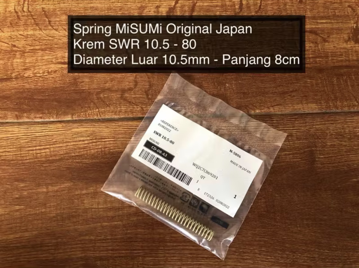 Spring MiSUMi Krem SWR 10.5-80 Diameter 10.5mm Panjang 8cm Original Japan Per Hammer pcp Per Valve pcp
