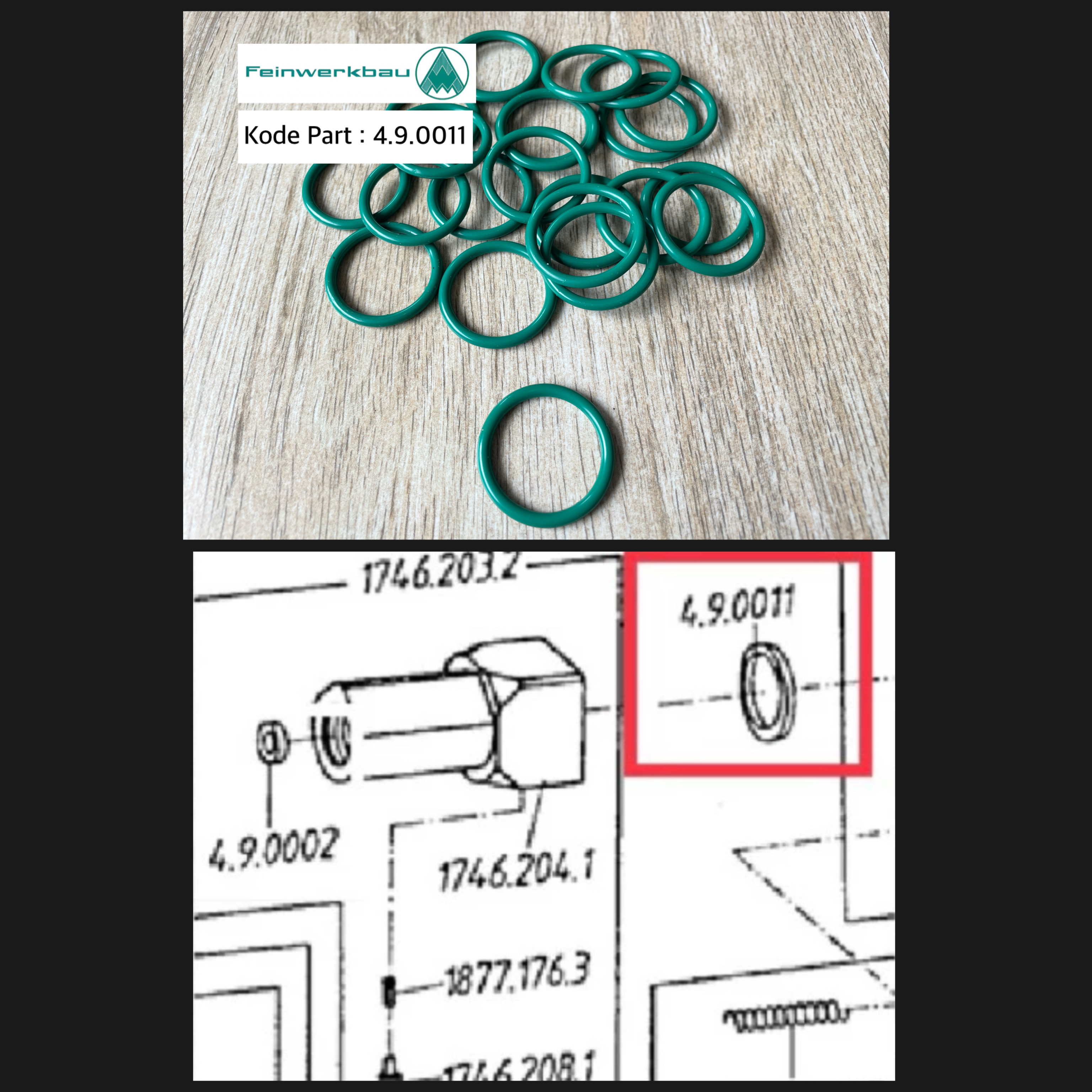 Seal Regulator P70 Original Feinwerkbau Oring Sil Regul P70 Ori